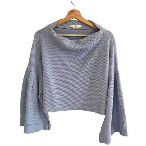 Free People Tops - We the Free Womens Oversized Waffle Bunny Top Size M Boho Beachy Soft Girl